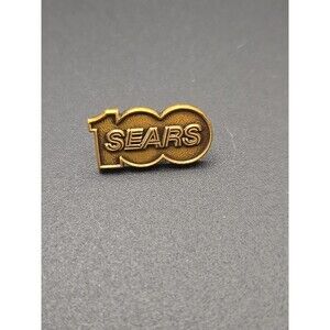100 Sears 100 Years Anniversary Vintage Tie Tack Lapel Pin u98